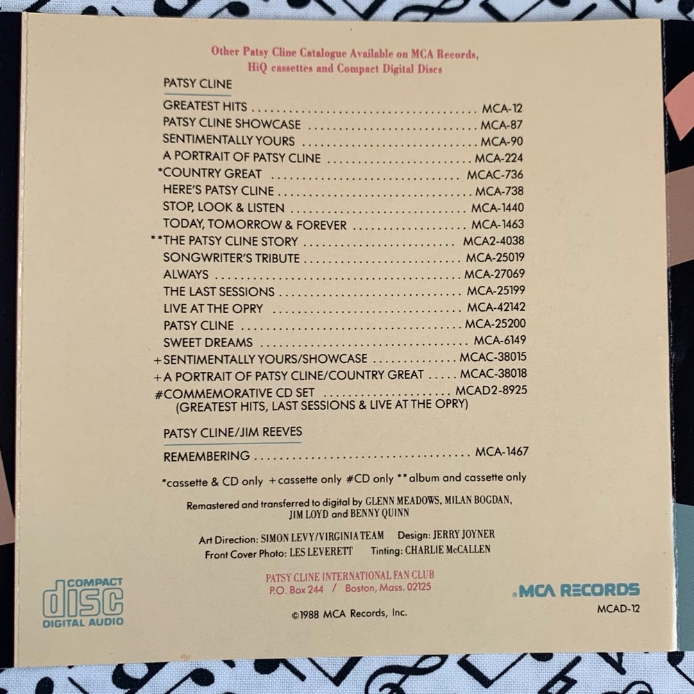 Patsy Kline CD. - Picture 10 of 10